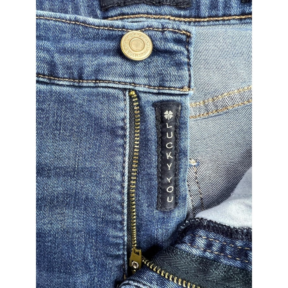 Lucky Brand Mid Rise Skinny Ava Ankle Jeans Womens 10/30 Blue Stretch Denim - Picture 4 of 16